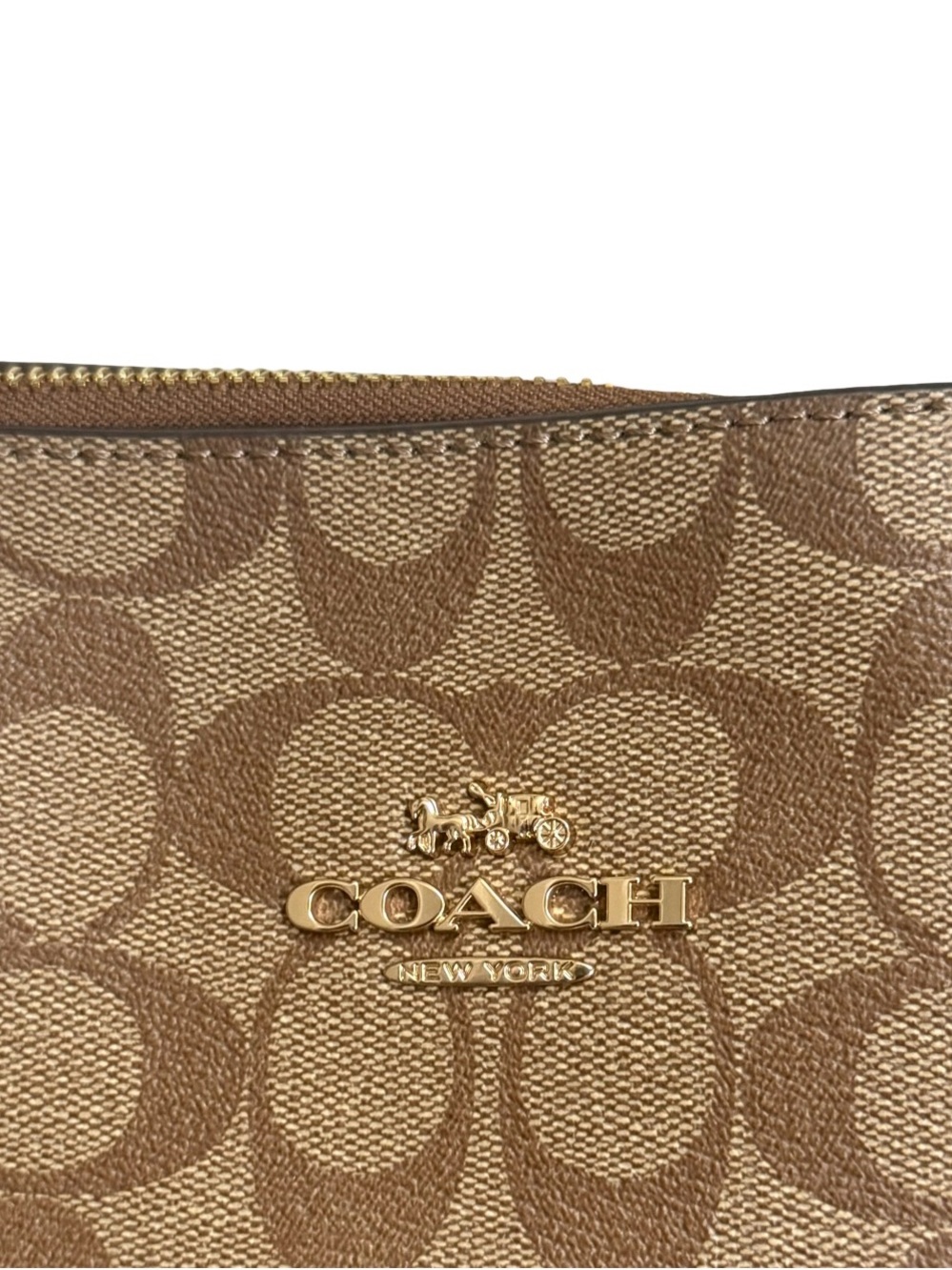 Authentic Coach Gallery Signature Khaki Saddle Tote! RARE! EUC! - Picture 8 of 14